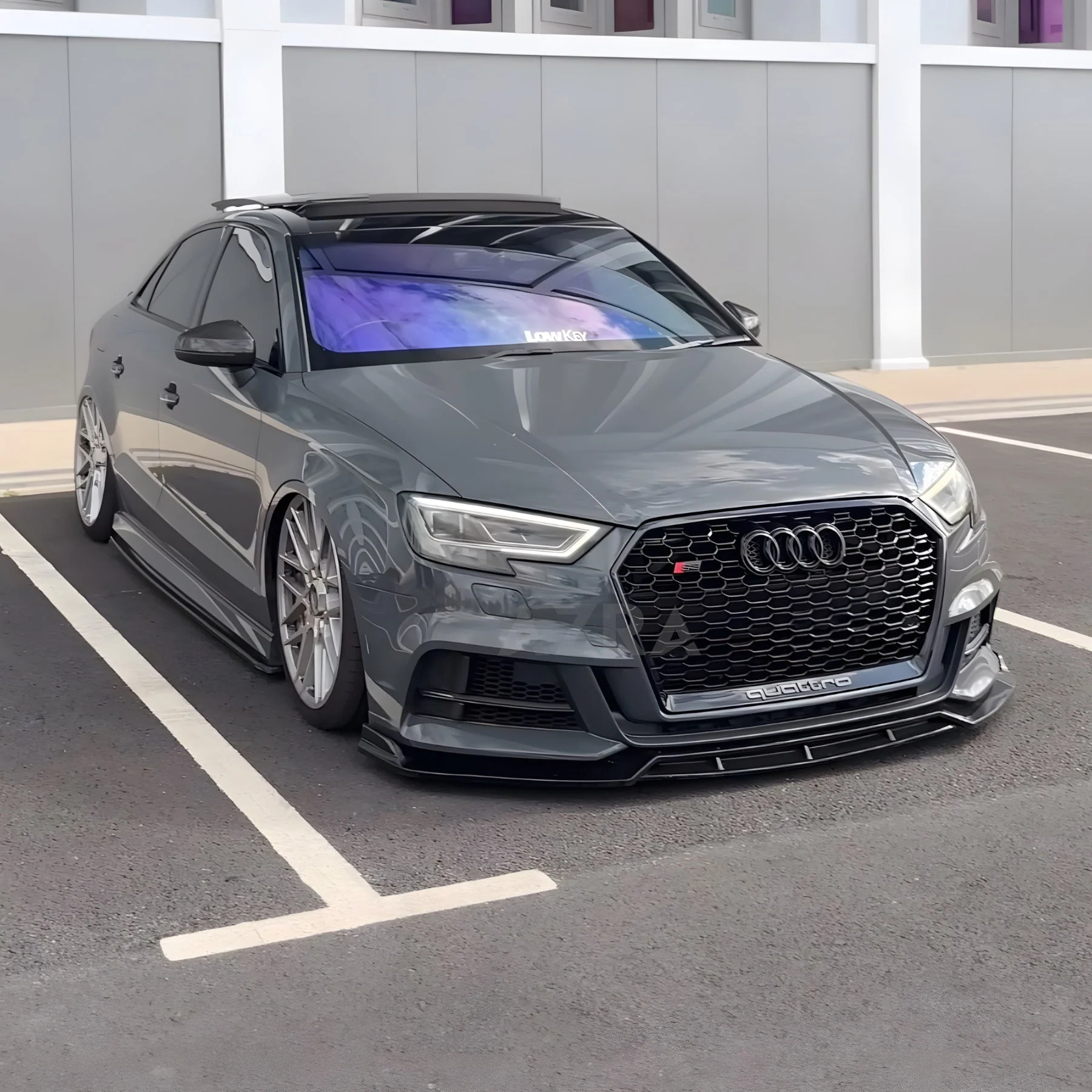 AZRA Audi A3 / S3 | 8V.5 | RS Style Customizable Honeycomb Front Grille | 2017 - 2019 - Image 7
