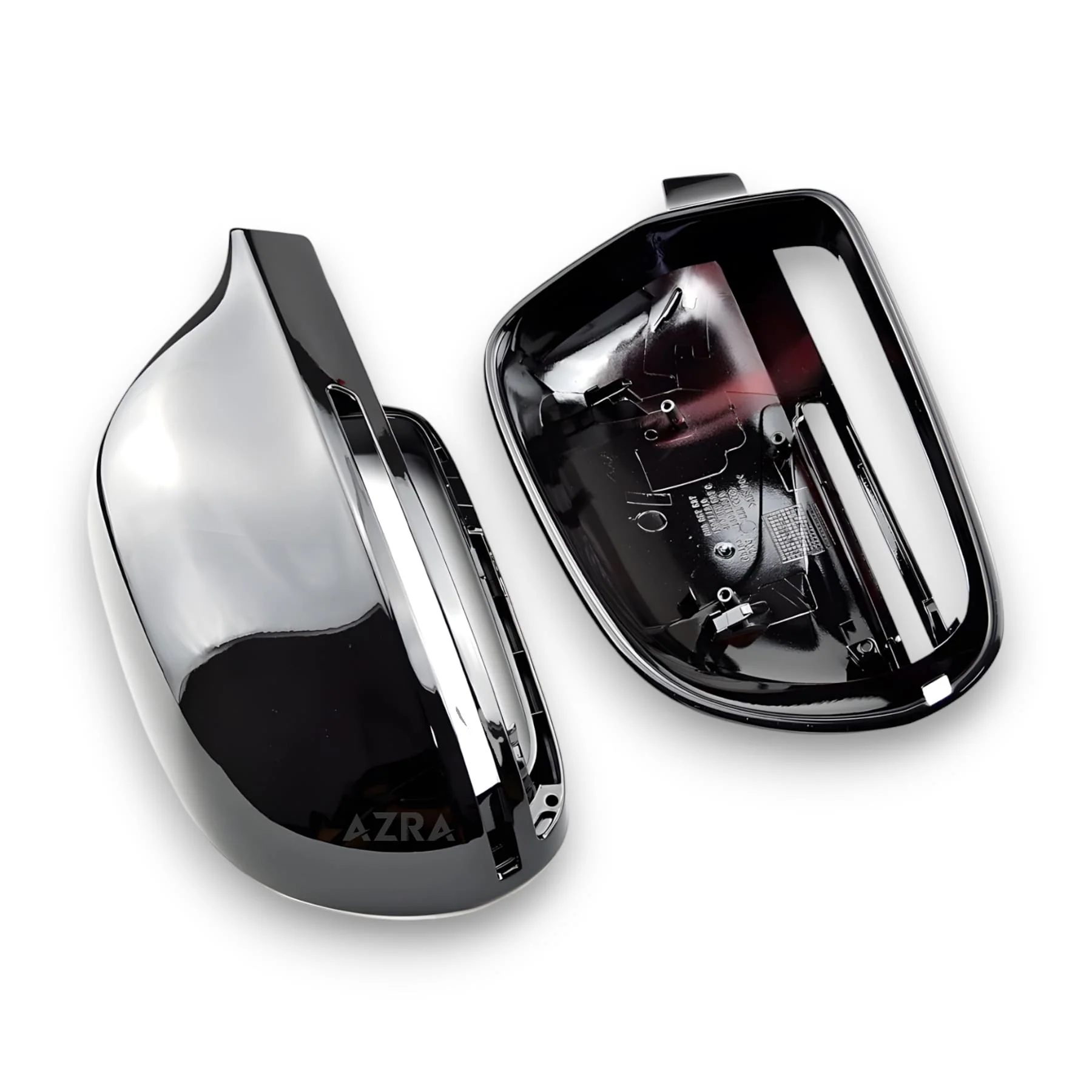 AZRA Audi A4/S4/A5/S5/A6/S6/A8/S8/Q3/SQ3 | B8 / B8.5 | Gloss Black / Carbon Print Mirror Caps - Image 2