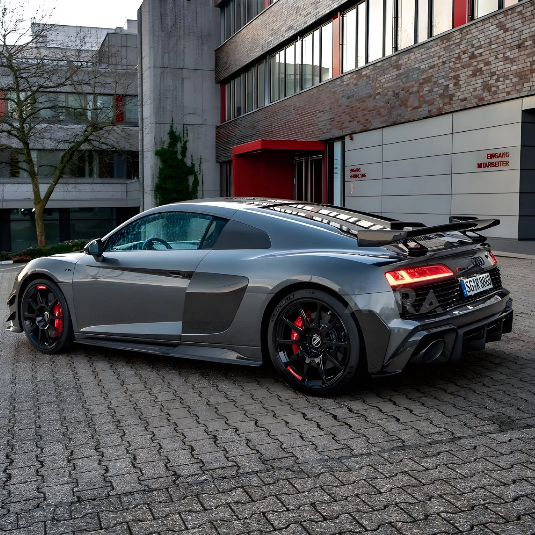 AZRA Audi R8 | 4S | Carbon Fiber Rear Spoiler Wing | 2019 - 2024 - Image 6