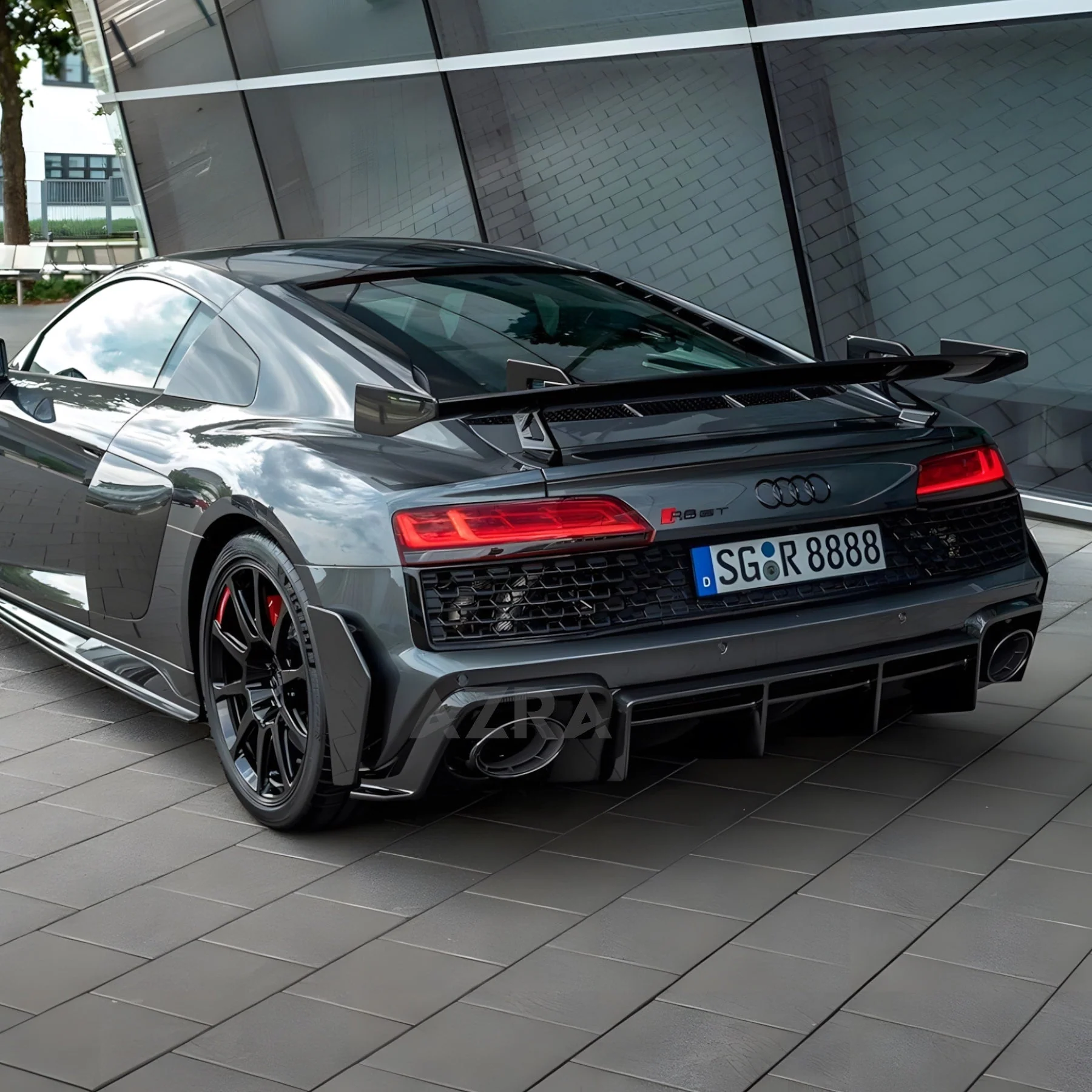 AZRA Audi R8 | 4S | Carbon Fiber Rear Spoiler Wing | 2019 - 2024 - Image 8