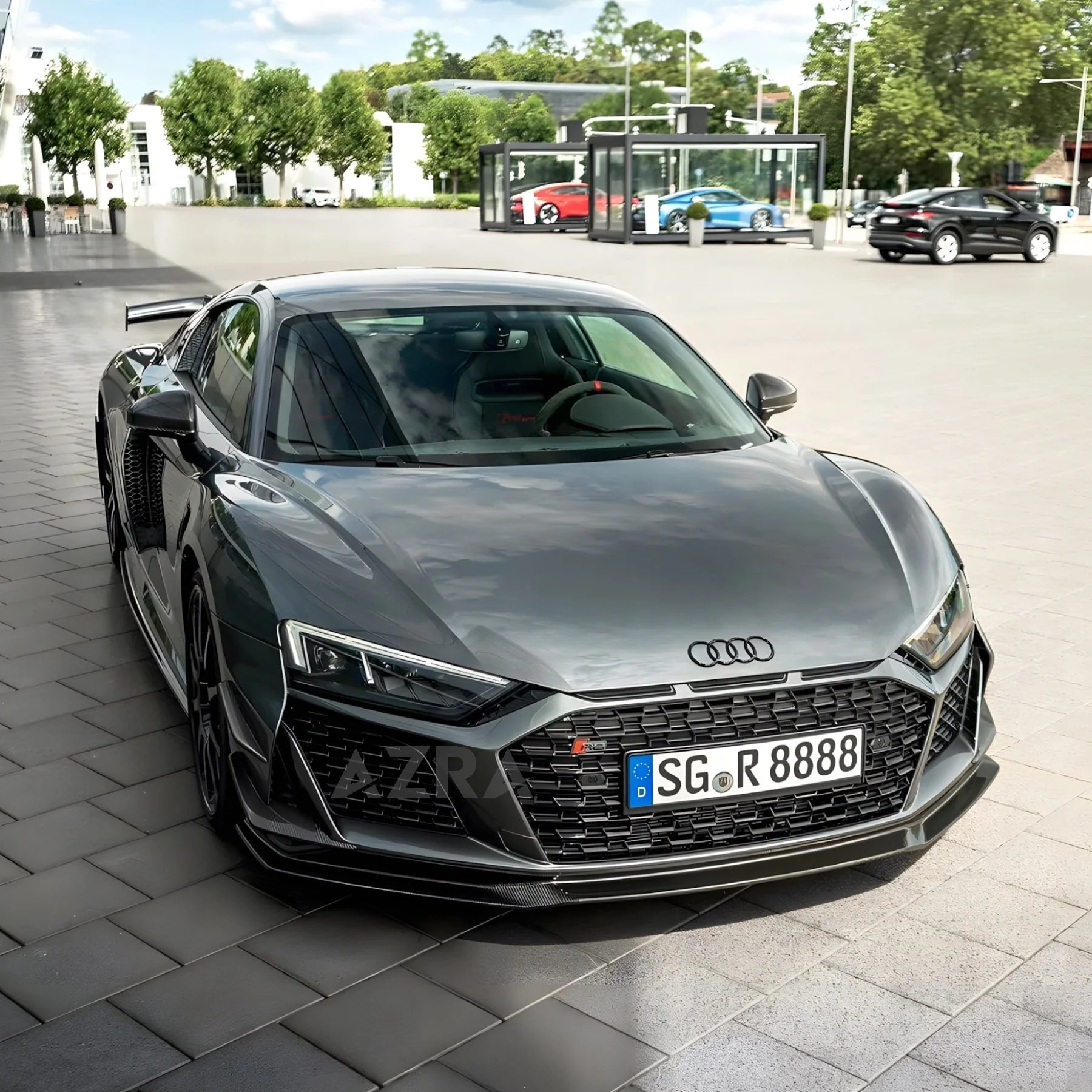AZRA Audi R8 | 4S | Carbon Fiber V1 Front Bumper Canards | 2019 - 2024 - Image 7