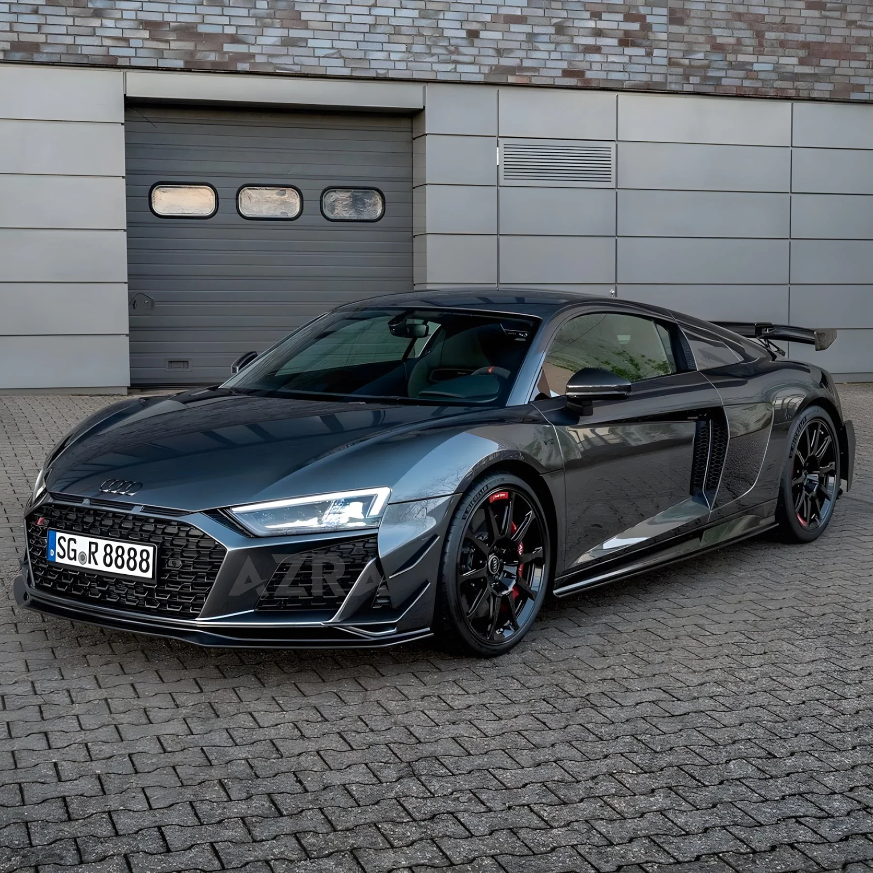 AZRA Audi R8 | 4S | Carbon Fiber V1 Front Bumper Canards | 2019 - 2024 - Image 8