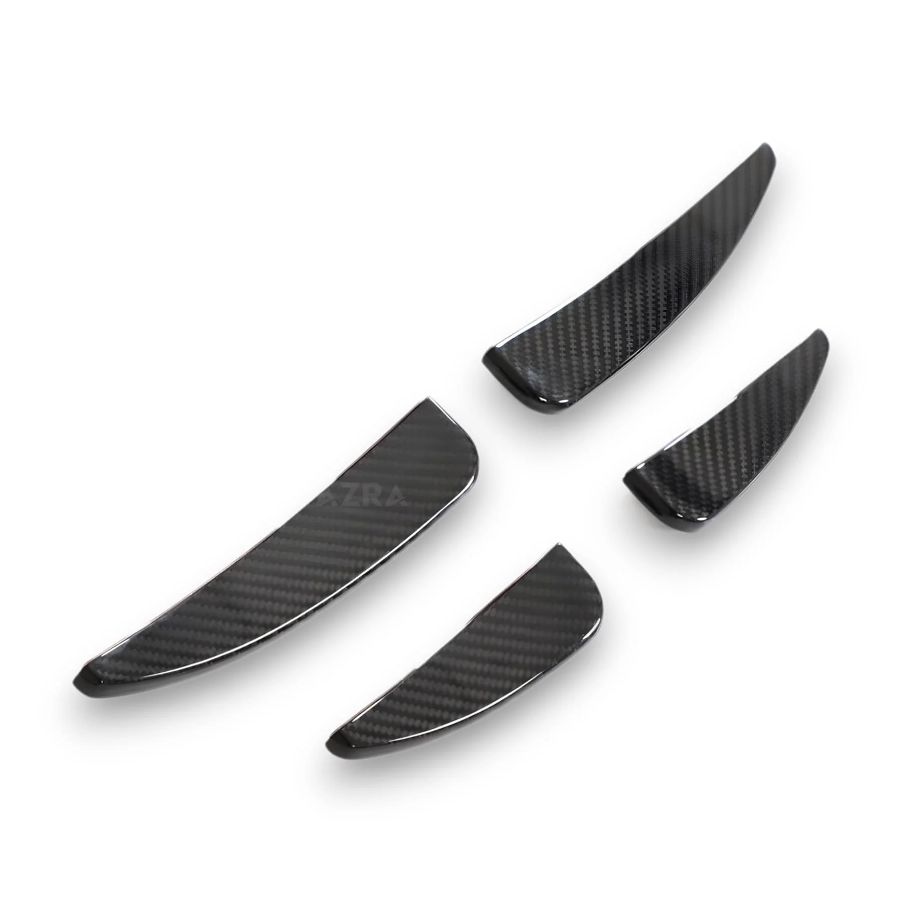 AZRA Audi R8 | 4S | Carbon Fiber V2 Front Bumper Canards | 2019 - 2024 - Image 2