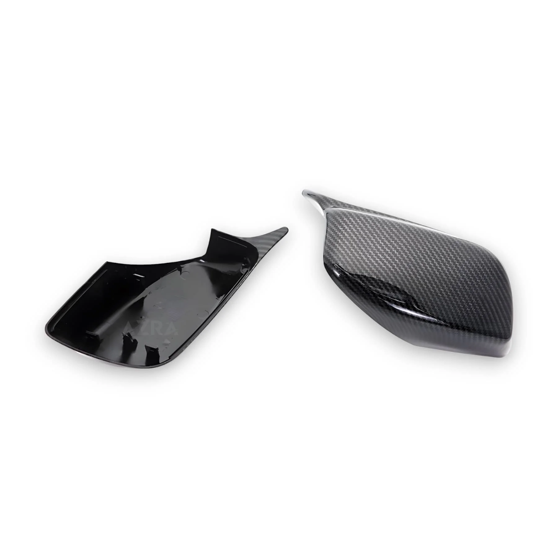 AZRA BMW 5 / 6 Series | E60 / E61 / E63 / E64 | Gloss Black / Carbon Print Mirror Caps | 2003 - 2010 - Image 4