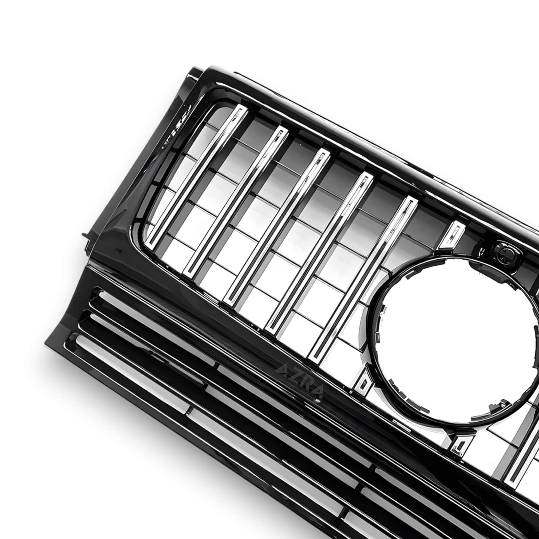 AZRA Mercedes-Benz G Class / G63 / G65 | W463 | AMG GT Panamericana Gloss Black / Chrome Front Grille | 1998 - 2018 - Image 6