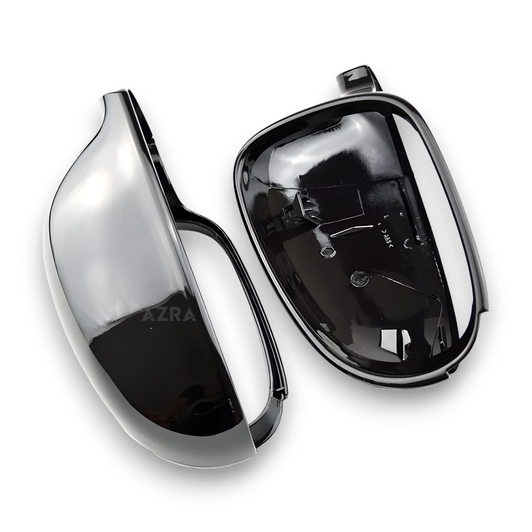 AZRA Volkswagen Golf Mk5 / Jetta / Passat | Gloss Black / Carbon Print Mirror Caps - Image 5