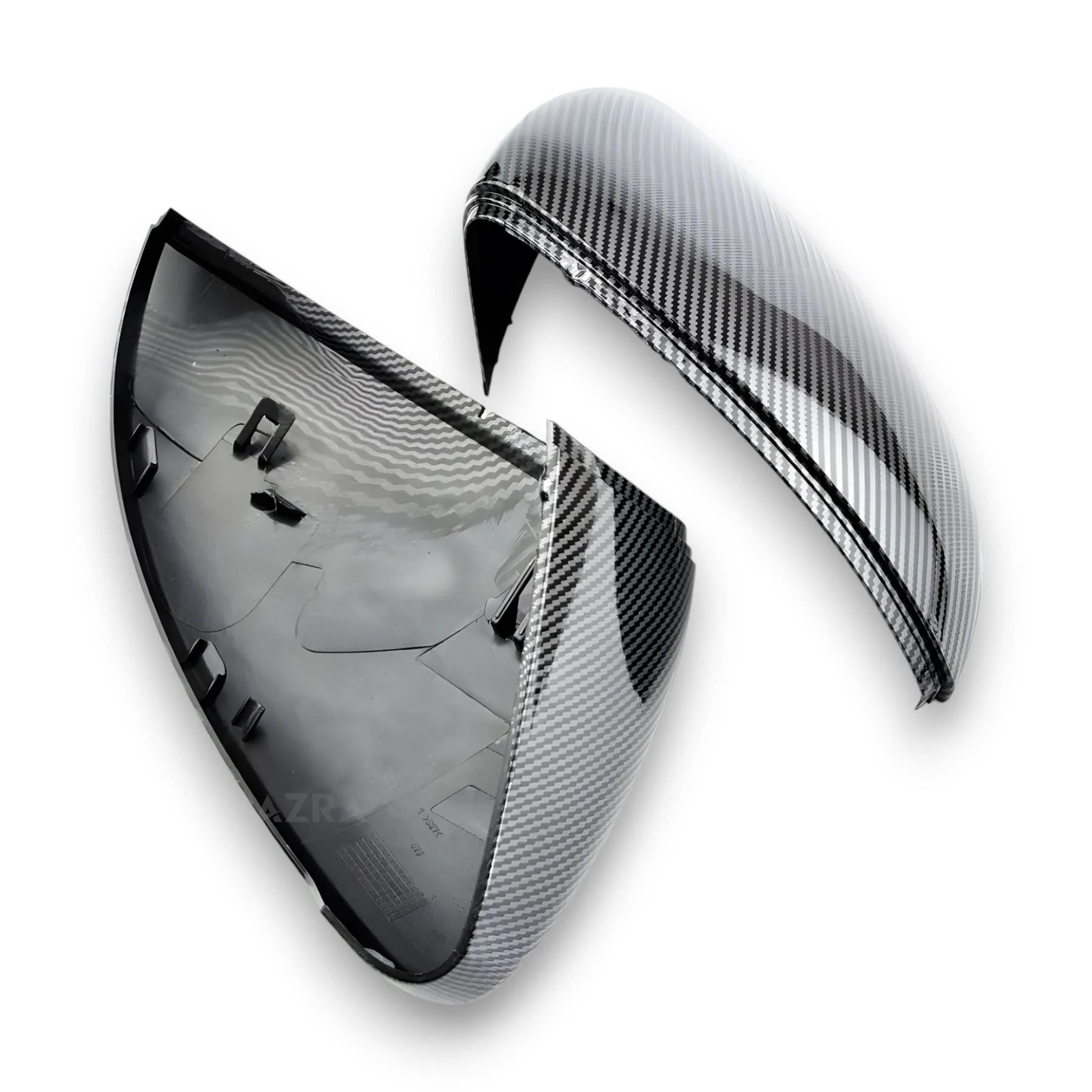 AZRA Volkswagen Golf Mk7 | Gloss Black / Carbon Print Mirror Caps - Image 3