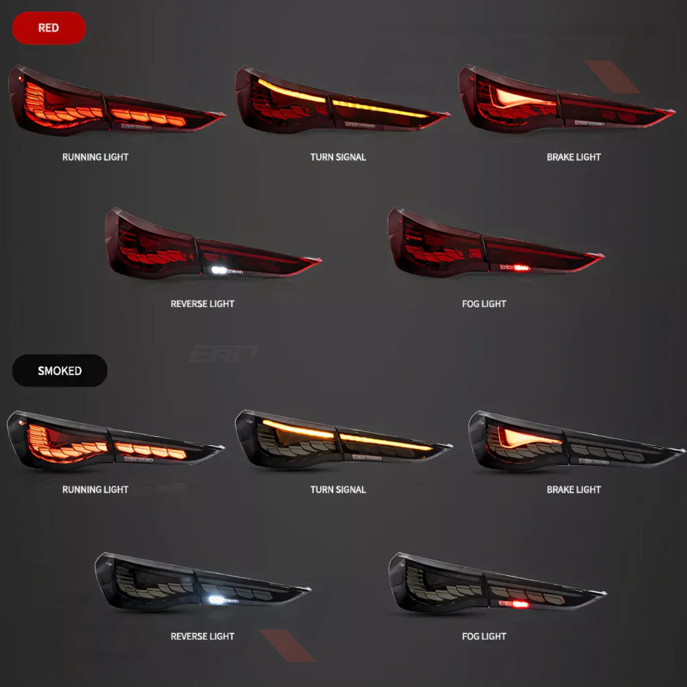 BMW 4 Series & M4 G82 / G83 & G22 / G23 / G26 GTS OLED Style Sequential Tail Lights - Image 5