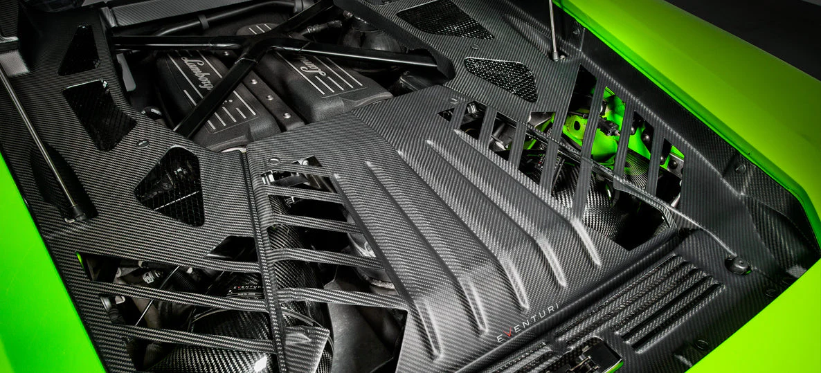 Eventuri Lamborghini Huracan | Carbon Engine Cover Set - Image 5