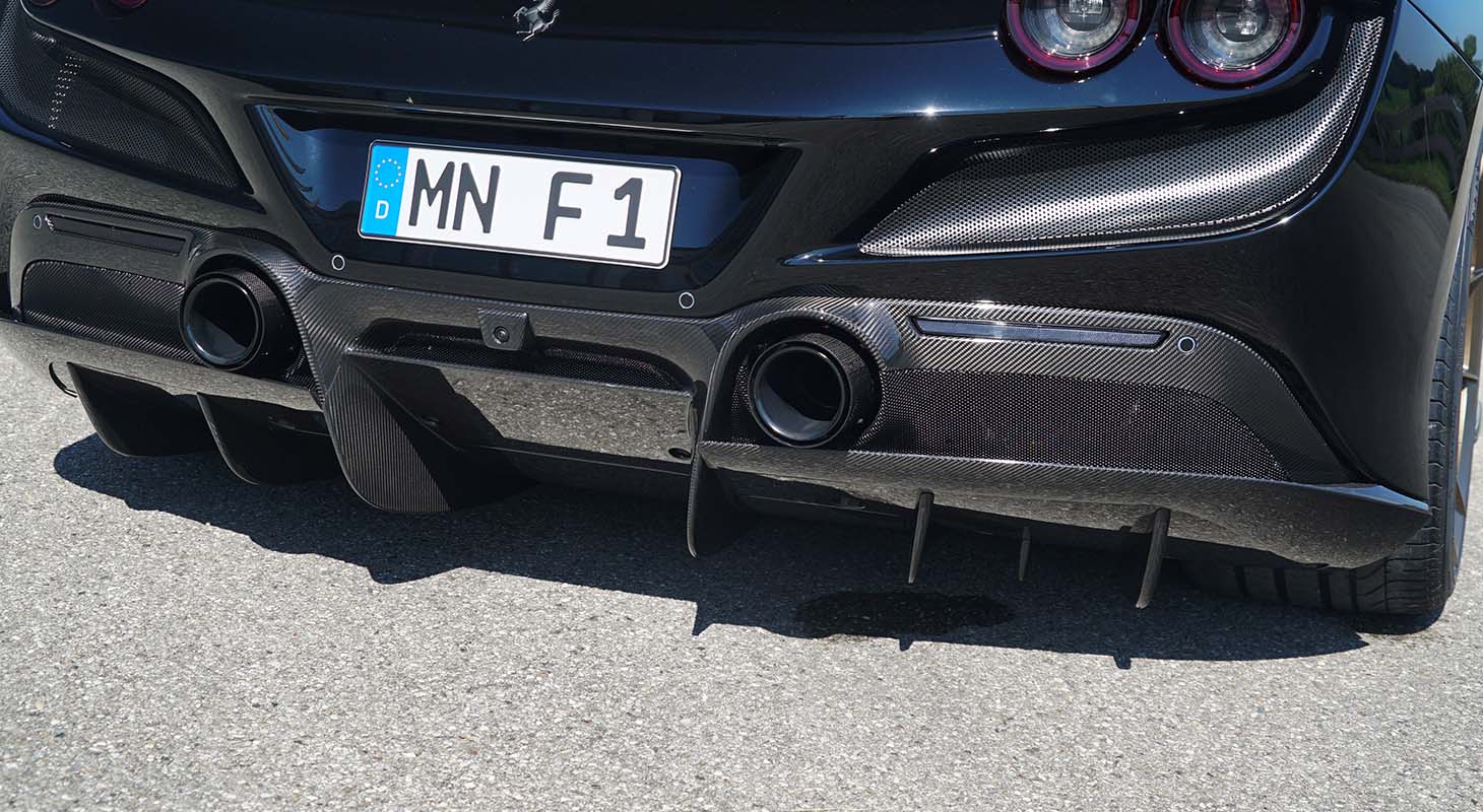 Ferrari F8 Tributo/Spider | Novitec Carbon Rear Diffuser - Image 2
