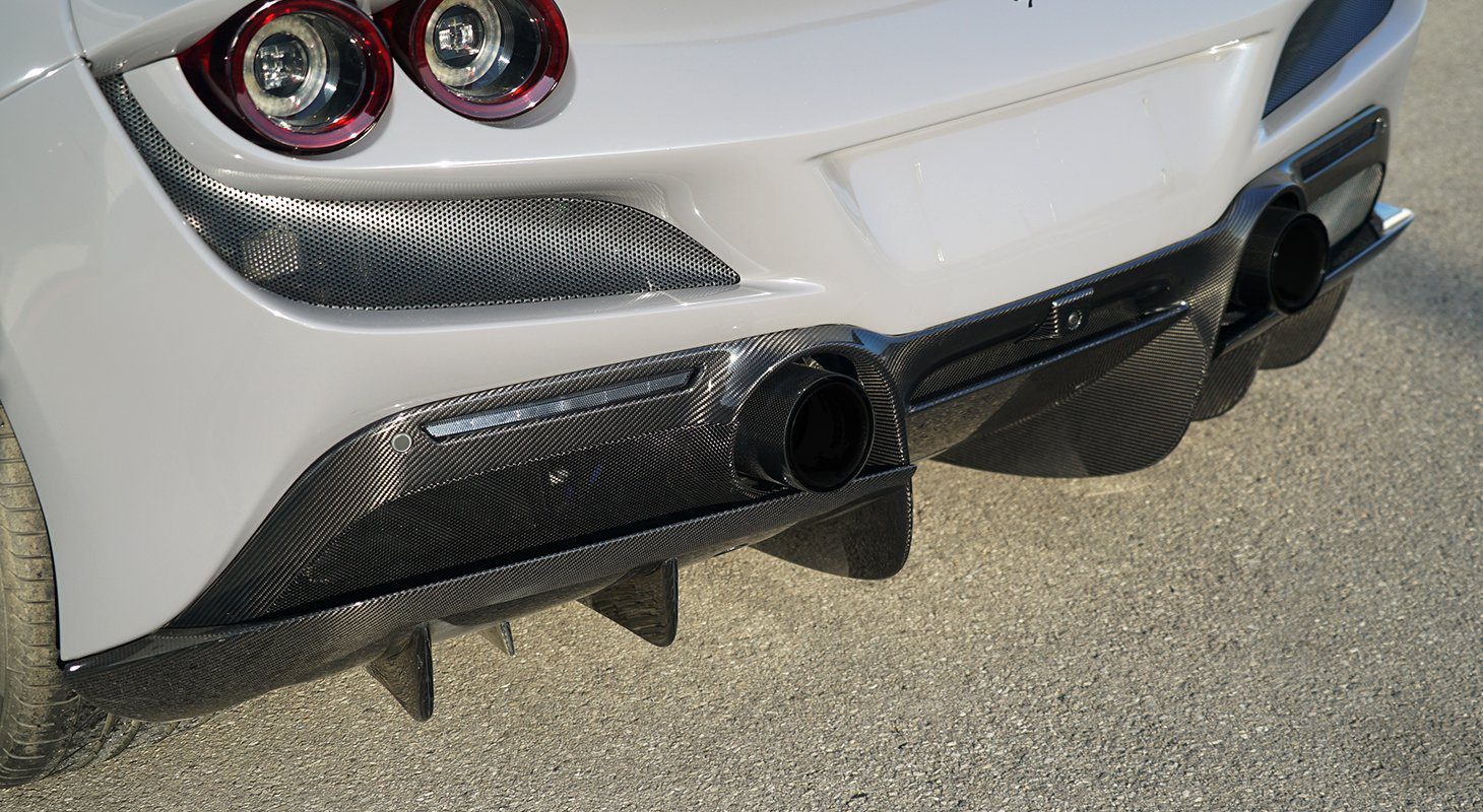 Ferrari F8 Tributo/Spider | Novitec Carbon Rear Diffuser Air-Opening Covers - Image 3