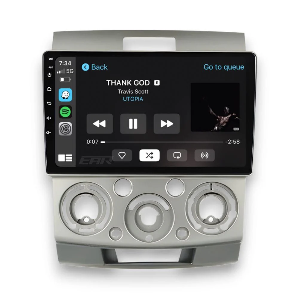 Ford Ranger (2006 - 2011) Multimedia 9" Touchscreen Display + Built-In Wireless Carplay & Android Auto - Image 3