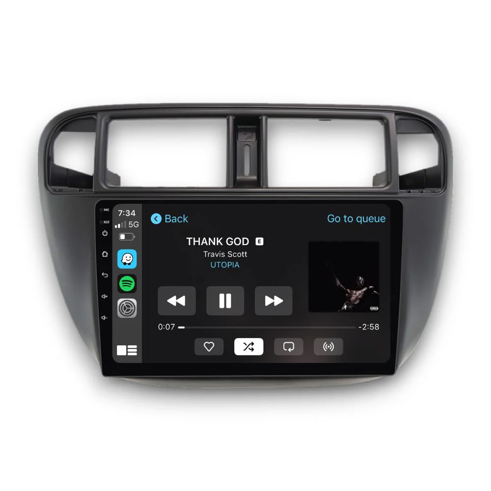 Honda Civic (1992 - 2000) Multimedia 9" Touchscreen Display + Built-In Wireless Carplay & Android Auto - Image 3