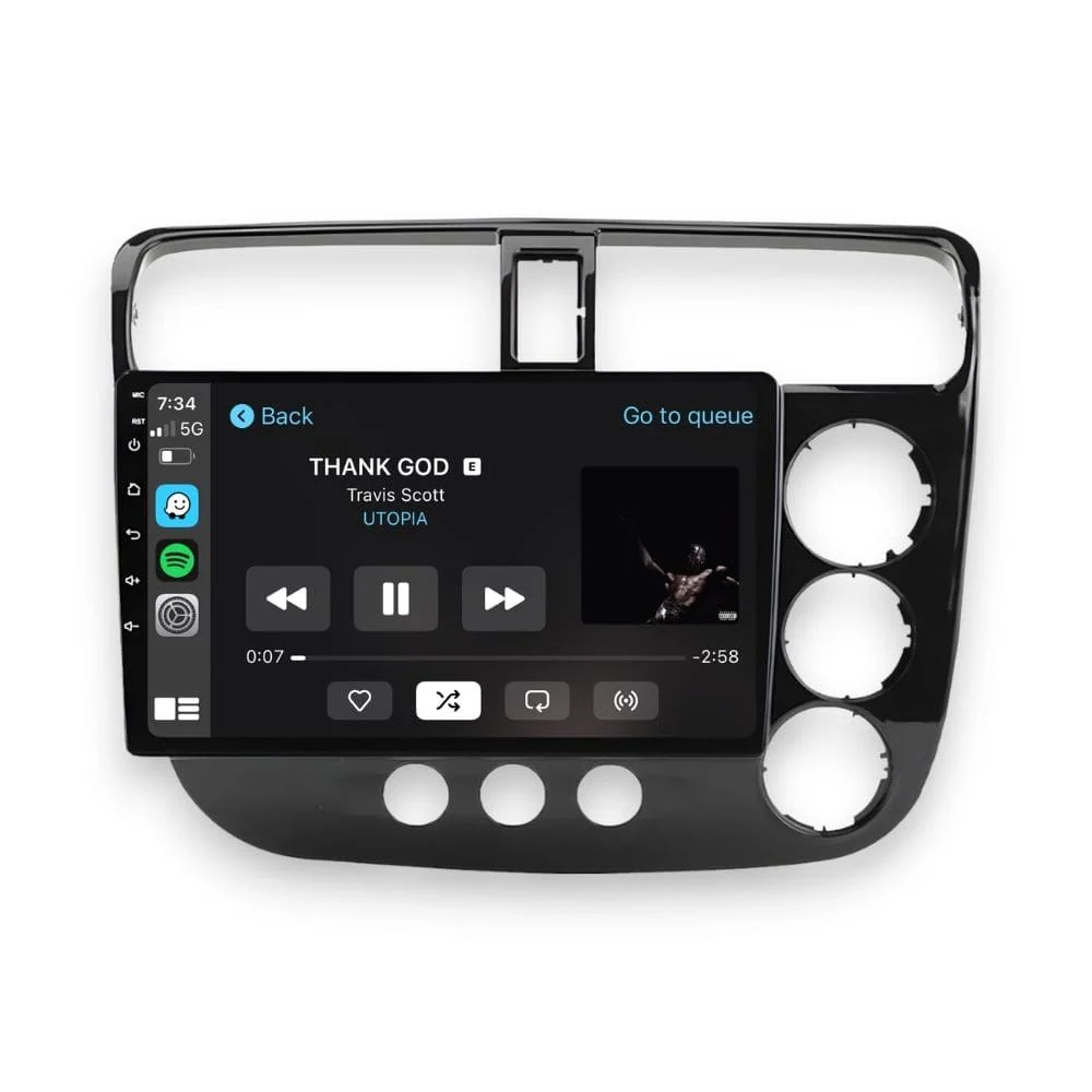 Honda Civic (2001 - 2005) Multimedia 9" Touchscreen Display + Built-In Wireless Carplay & Android Auto - Image 3