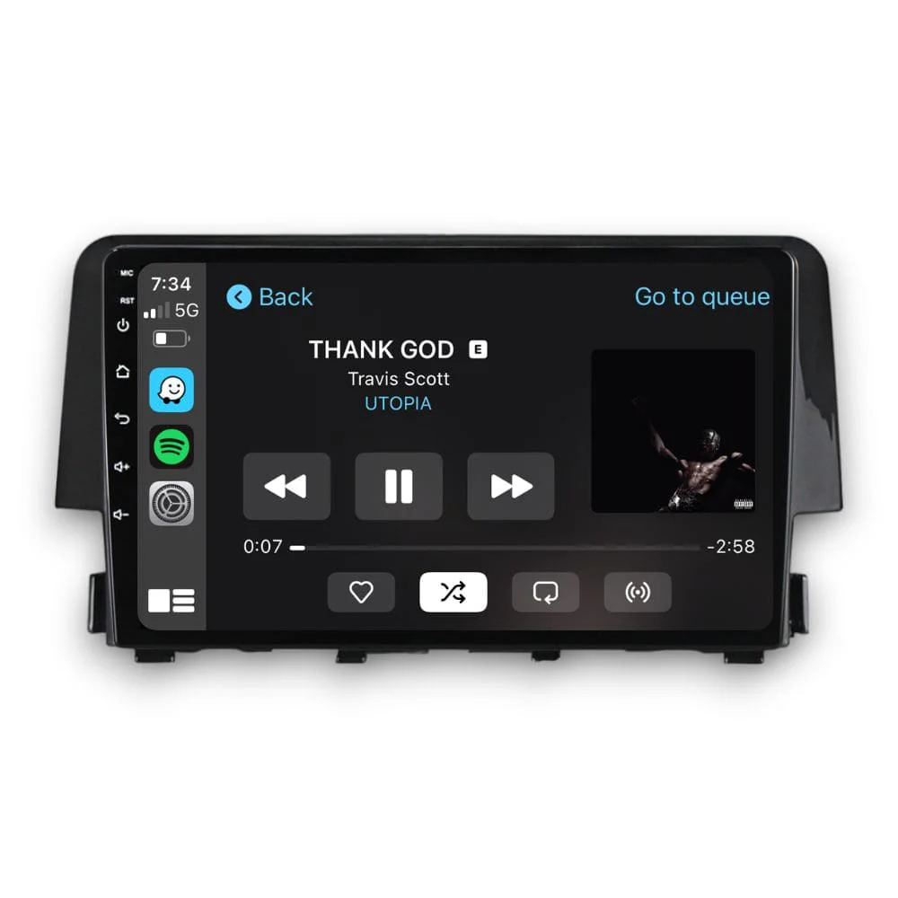 Honda Civic (2016 - 2021) Multimedia 9" Touchscreen Display + Built-In Wireless Carplay & Android Auto - Image 3