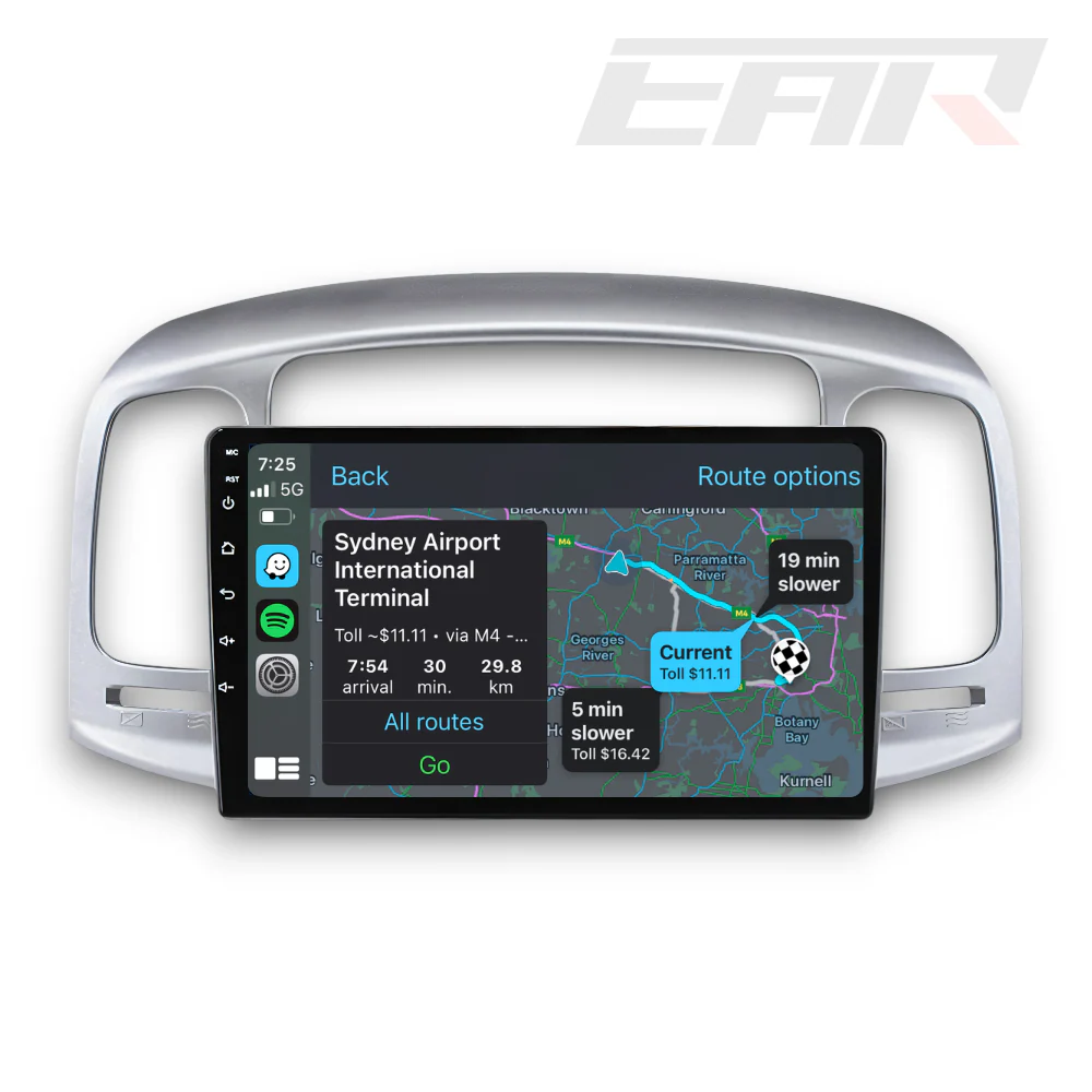 Hyundai Accent (2006 - 2011) Multimedia 9" Touchscreen Display + Built-In Wireless Carplay & Android Auto - Image 2