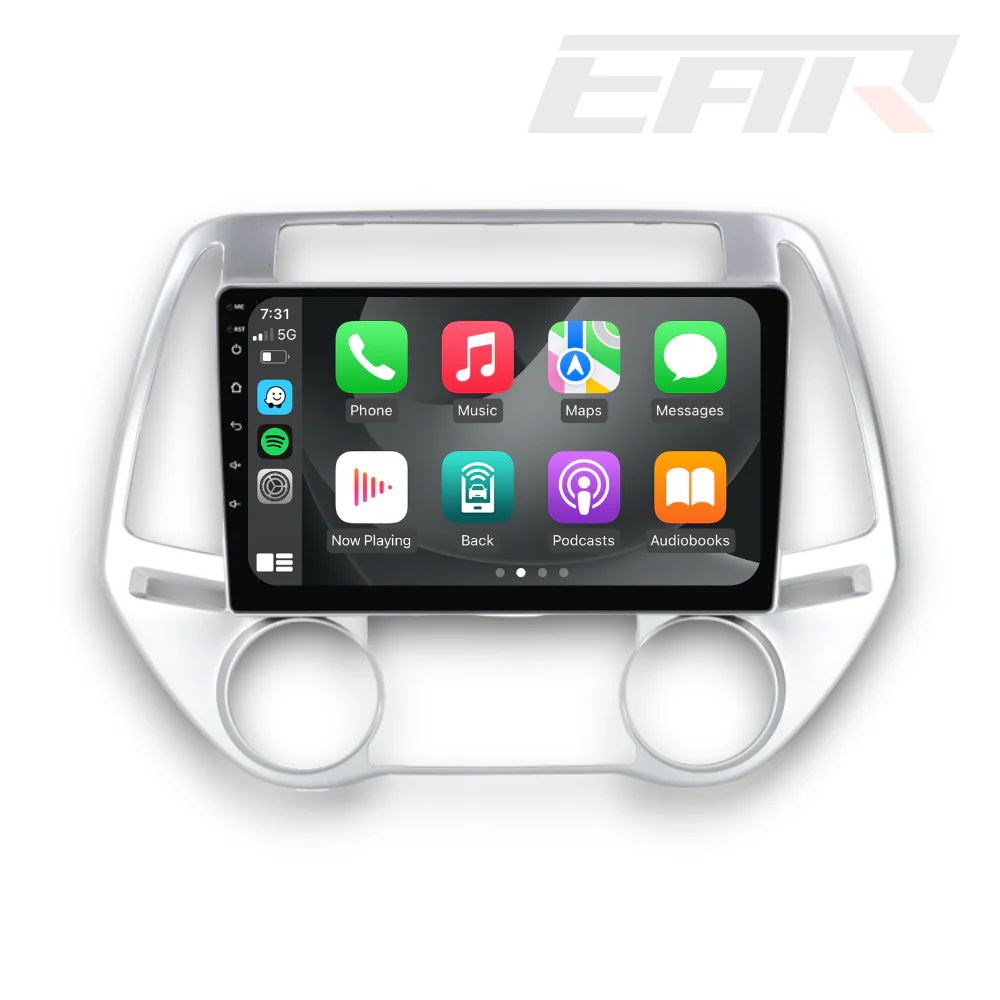 Hyundai i20 (2010 - 2015) Multimedia 9" Touchscreen Display + Built-In Wireless Carplay & Android Auto