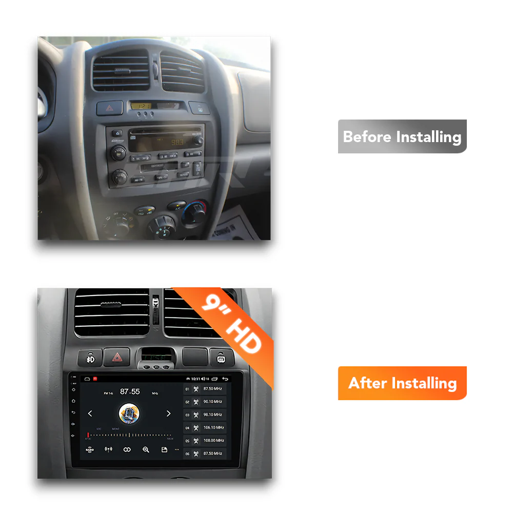 Hyundai Santa Fe (2000 - 2006) Multimedia 9" Touchscreen Display + Built-In Wireless Carplay & Android Auto - Image 6