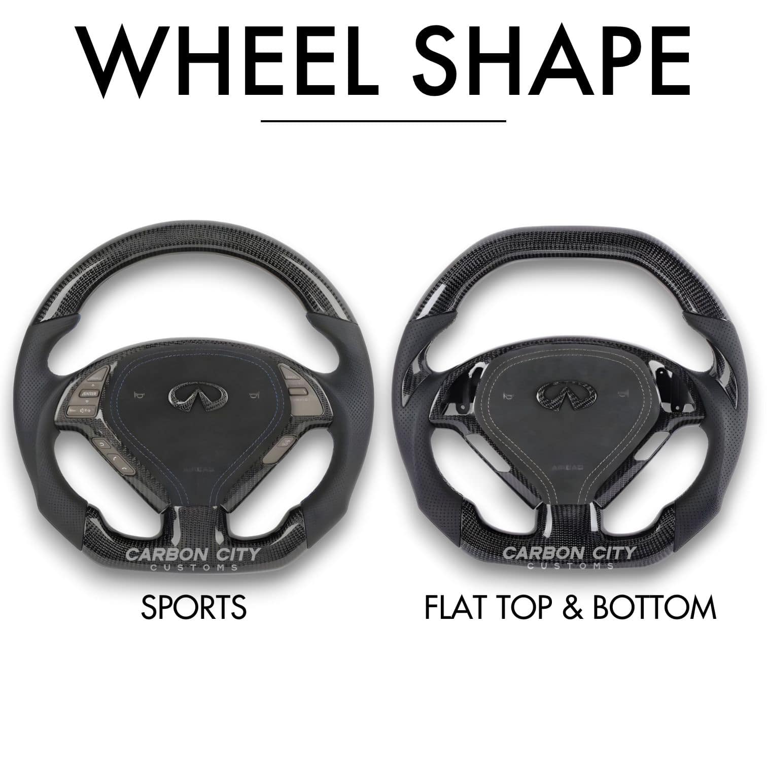 Infiniti G25/G35/G37 Style Customizable Steering Wheel - Image 3