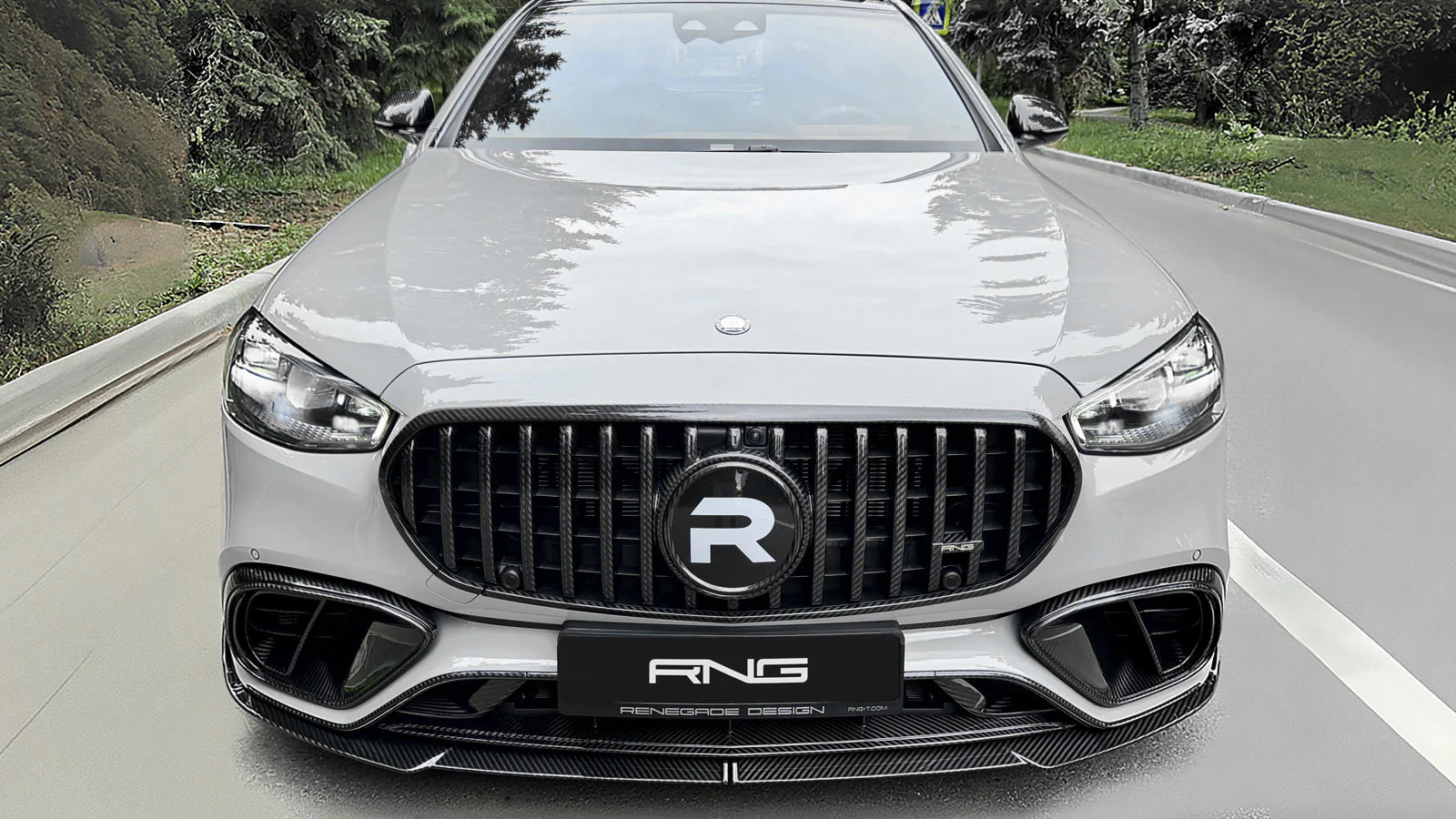 RNG Design Mercedes Benz S63 | W223 | Carbon Front Lip Splitter - Image 4