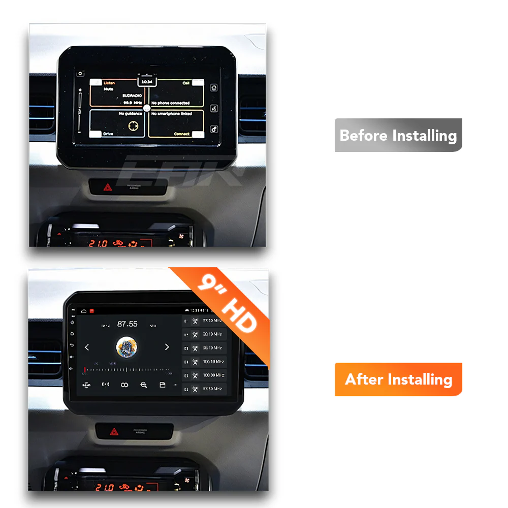 Suzuki Ignis (2016 - 2020) Multimedia 9" Touchscreen Display + Built-In Wireless Carplay & Android Auto - Image 6