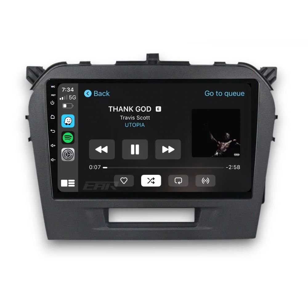Suzuki Vitara (2015 - 2023) Multimedia 9" Touchscreen Display + Built-In Wireless Carplay & Android Auto - Image 3