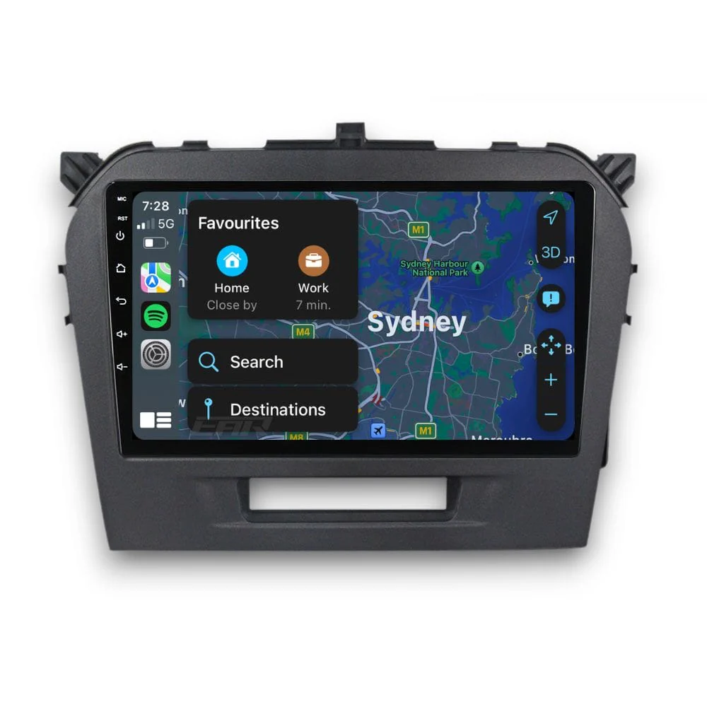 Suzuki Vitara (2015 - 2023) Multimedia 9" Touchscreen Display + Built-In Wireless Carplay & Android Auto - Image 5