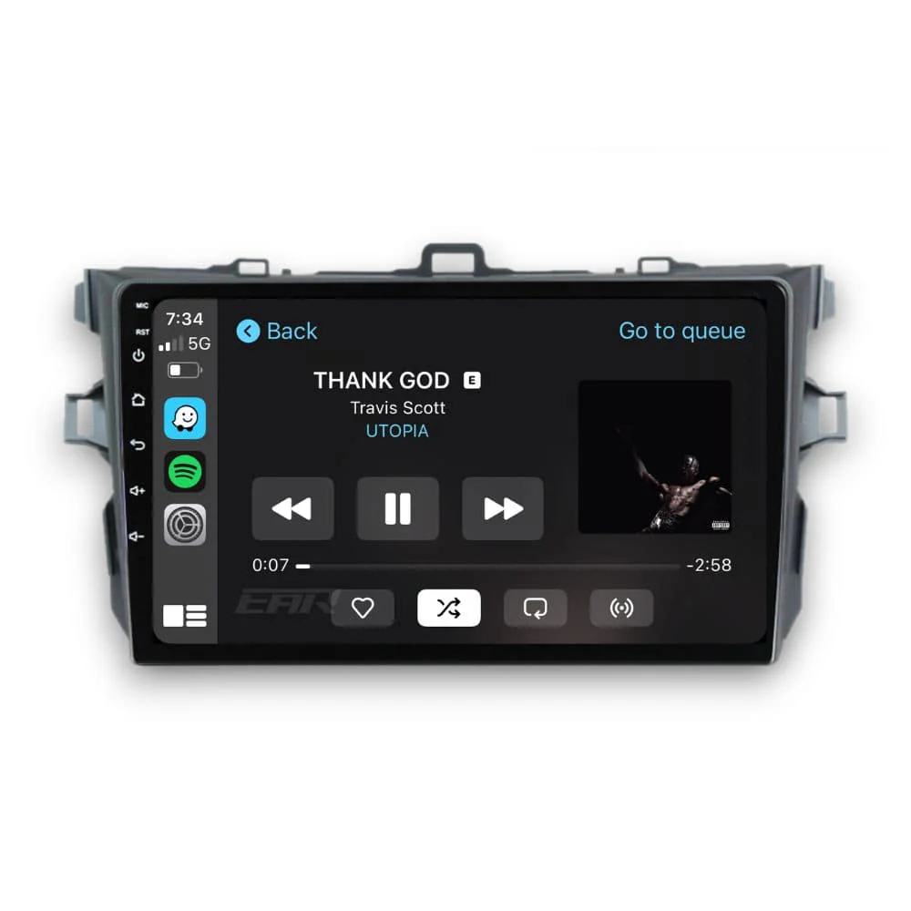 Toyota Corolla Sedan (2006 - 2013) Multimedia 9" Touchscreen Display + Built-In Wireless Carplay & Android Auto - Image 3