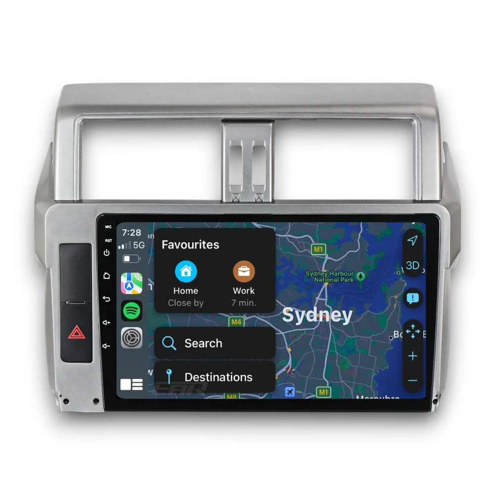 Toyota Prado 150 Series (2013 - 2017) Multimedia 10" Touchscreen Display + Built-In Wireless Carplay & Android Auto - Image 5