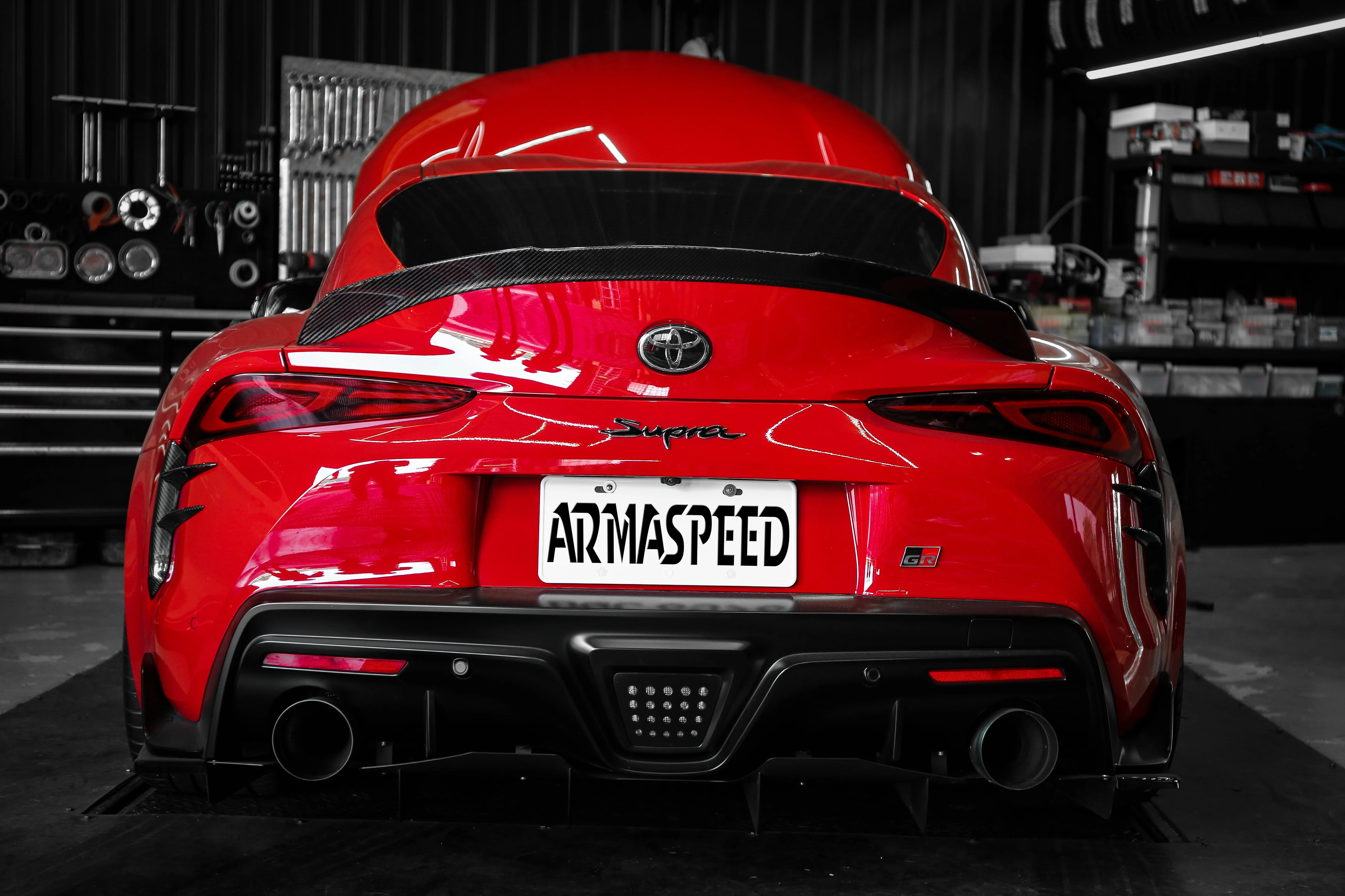 ARMASPEED Toyota GR Supra (A90/A91) | Carbon Fiber Rear Canards - Image 3
