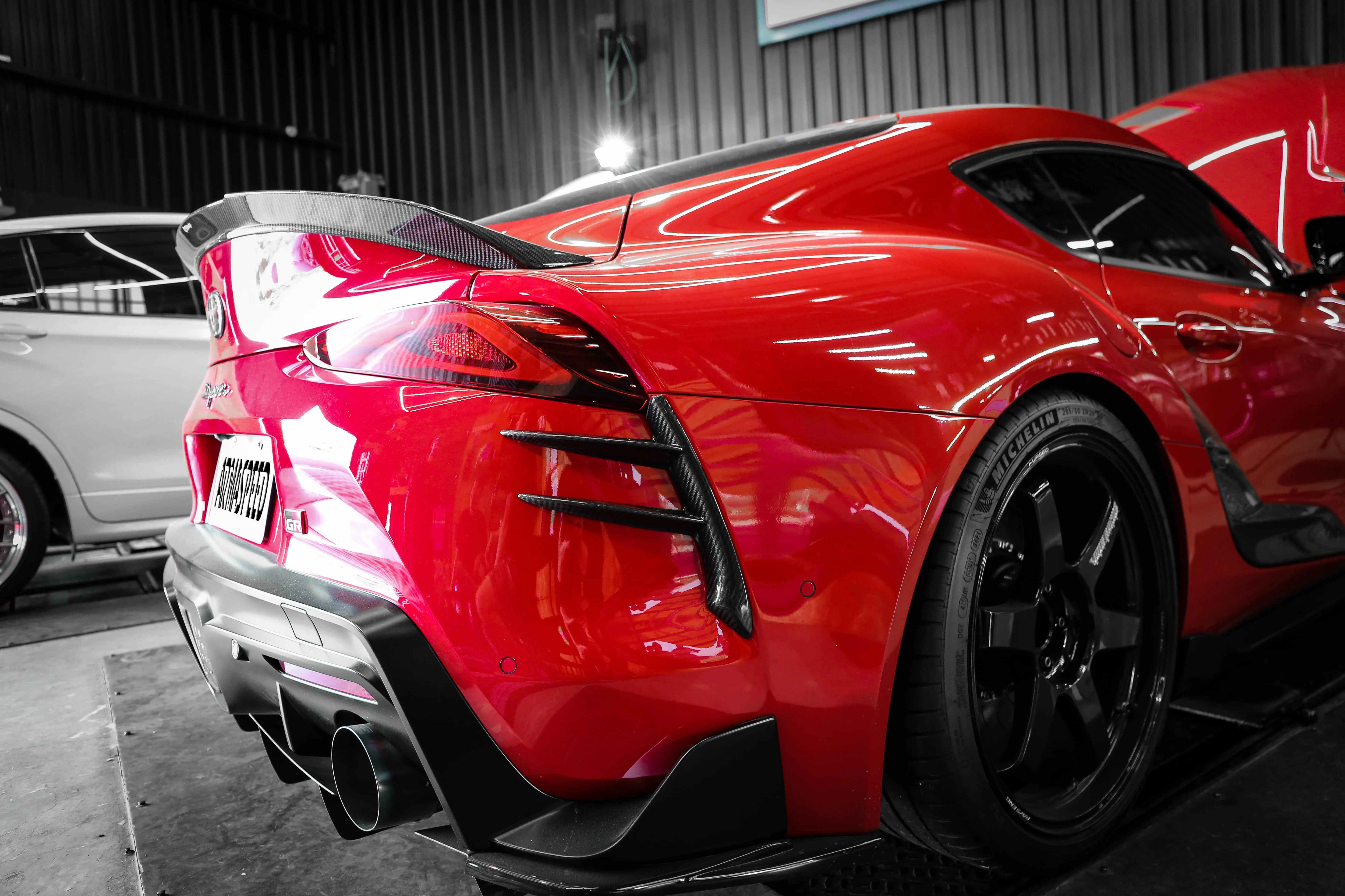 ARMASPEED Toyota GR Supra (A90/A91) | Carbon Fiber Rear Canards - Image 4
