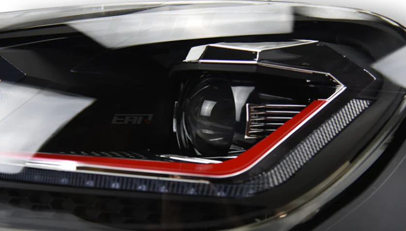 Volkswagen Golf Mk6 Sequential Mk7.5 Style Xenon Angel LED Headlights (2009 - 2012) - Image 11