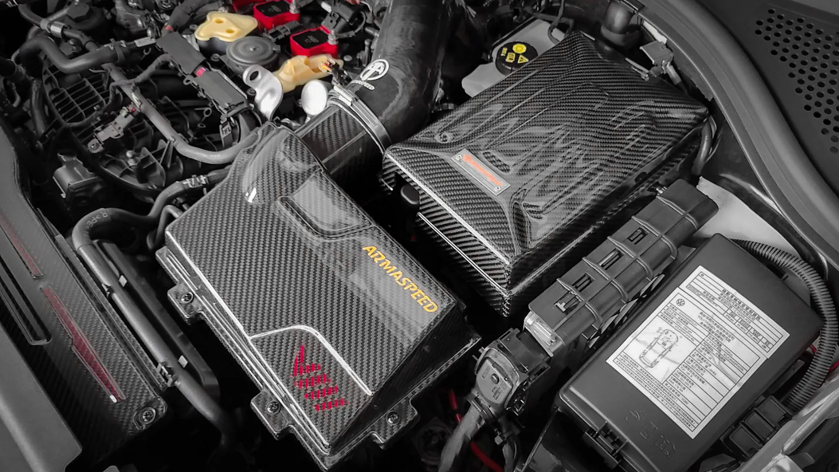 ARMASPEED Volkswagen Tiguan R / Tiguan MK2.5 | Carbon Fiber Battery Cover - Image 6